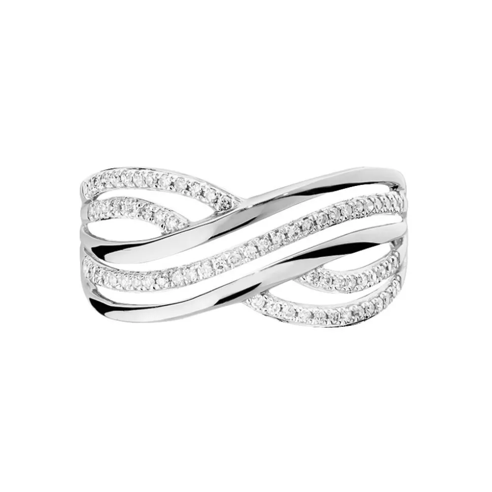 Bague Ocean Or Blanc Diamant