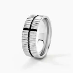 Bague Odin Acier Bicolore