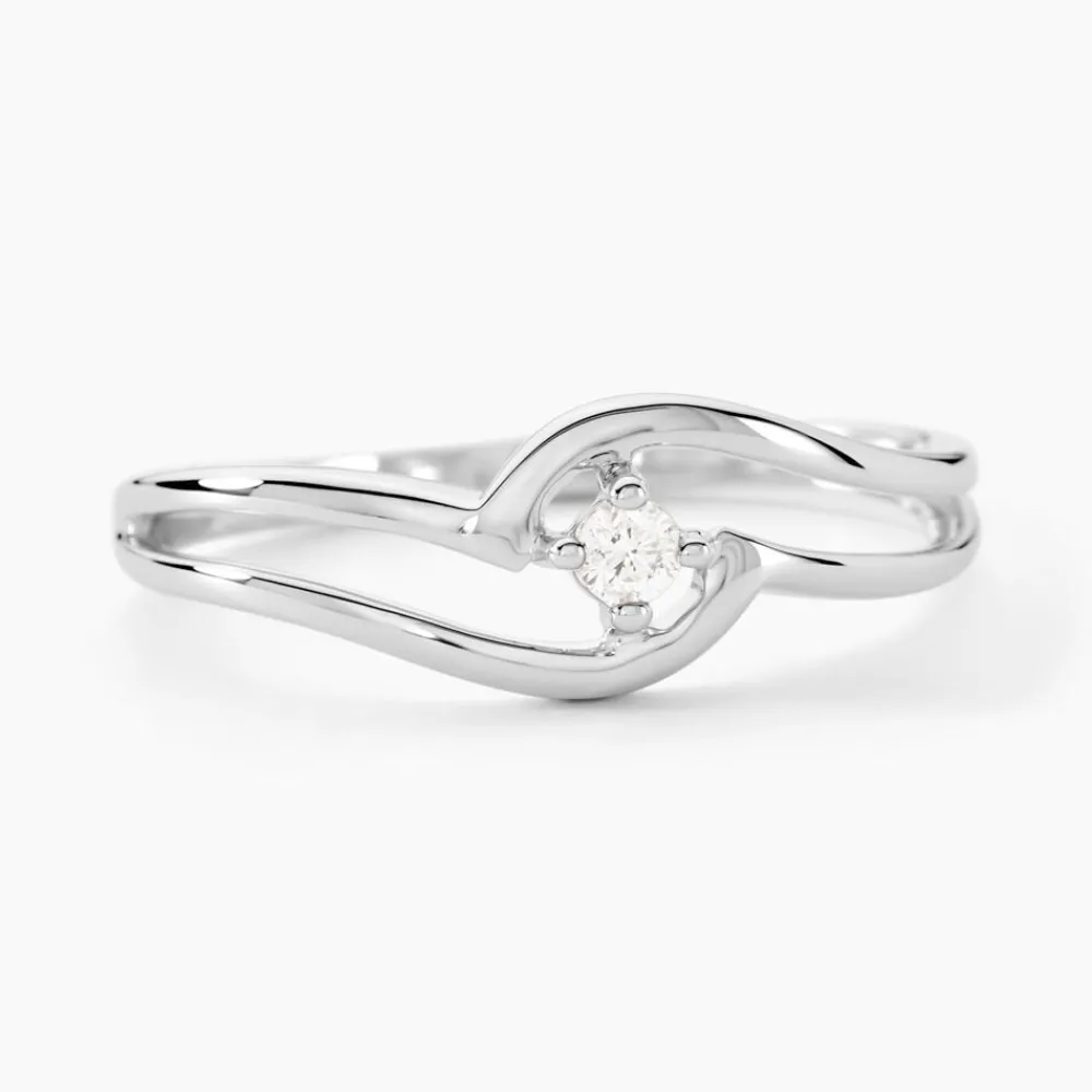 Marc Orian Bagues|Bagues Fiançailles > Bague Onenn Or Blanc Diamant