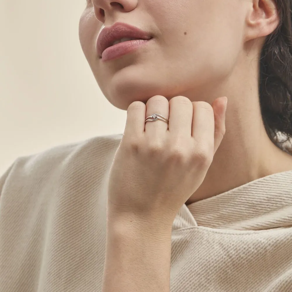 Marc Orian Bagues|Bagues Fiançailles > Bague Onenn Or Blanc Diamant
