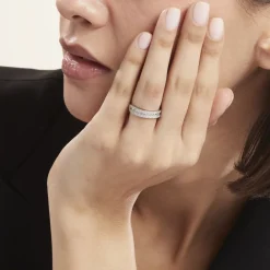 Marc Orian Bijoux Zirconium|Bagues > Bague Or Blanc Jacklyn Oxyde De Zirconium