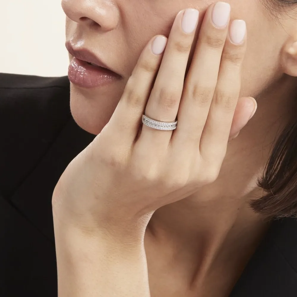 Marc Orian Bijoux Zirconium|Bagues > Bague Or Blanc Jacklyn Oxyde De Zirconium