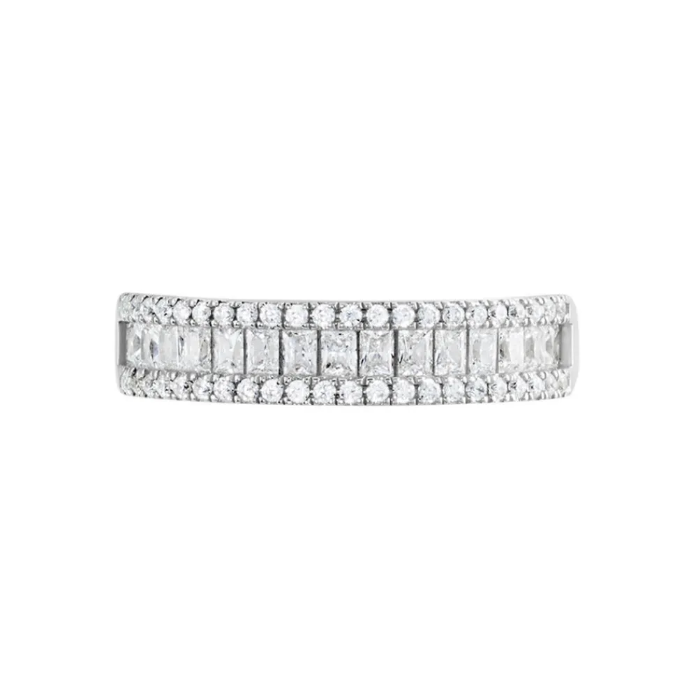 Marc Orian Bijoux Zirconium|Bagues > Bague Or Blanc Jacklyn Oxyde De Zirconium