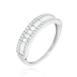 Marc Orian Bijoux Zirconium|Bagues > Bague Or Blanc Jacklyn Oxyde De Zirconium