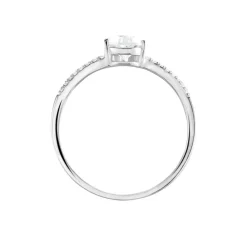Marc Orian Bagues De Promesse|Bijoux Zirconium > Bague Or Blanc Marinda Oxyde De Zirconium