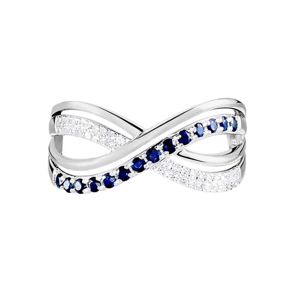 Marc Orian Anniversaire De Mariage|Bagues Saphir > Bague Or Blanc Maudy Saphirs Diamants