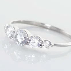 Marc Orian Bagues De Promesse|Bijoux Zirconium > Bague Or Blanc Sibyllina Oxydes De Zirconium