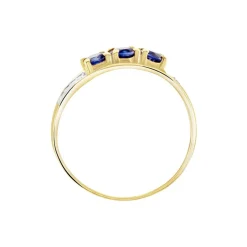 Bague Or Jaune Abelard Saphirs Diamants