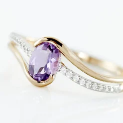 Marc Orian Anniversaire De Mariage|Bagues > Bague Or Jaune Anja Améthyste or jaune améthyste violet