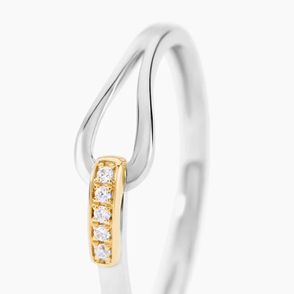 Marc Orian Bijoux Zirconium|Bagues > Bague Or Jaune Argent Blanc Oxyde De Zirconium