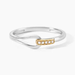 Marc Orian Bijoux Zirconium|Bagues > Bague Or Jaune Argent Blanc Oxyde De Zirconium