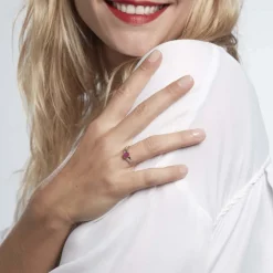 Bague Or Jaune Candice Rubis