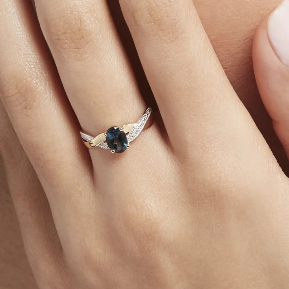 Marc Orian Anniversaire De Mariage|Bagues > Bague Or Jaune Candice Topaze