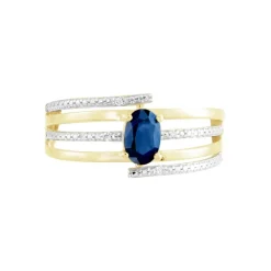 Marc Orian Anniversaire De Mariage|Bagues Saphir > Bague Or Jaune Carissa Saphir Diamants