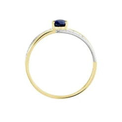 Marc Orian Anniversaire De Mariage|Bagues Saphir > Bague Or Jaune Carissa Saphir Diamants