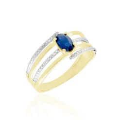 Marc Orian Anniversaire De Mariage|Bagues Saphir > Bague Or Jaune Carissa Saphir Diamants