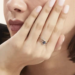 Marc Orian Anniversaire De Mariage|Bagues Saphir > Bague Or Jaune Carissa Saphir Diamants