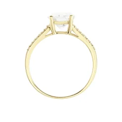 Marc Orian Bagues De Promesse|Bagues > Bague Or Jaune Carolina Oxyde De Zirconium