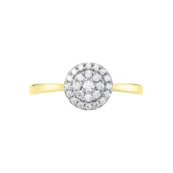 Marc Orian Bagues De Promesse|Bijoux Zirconium > Bague Or Jaune Cristen Oxyde De Zirconium
