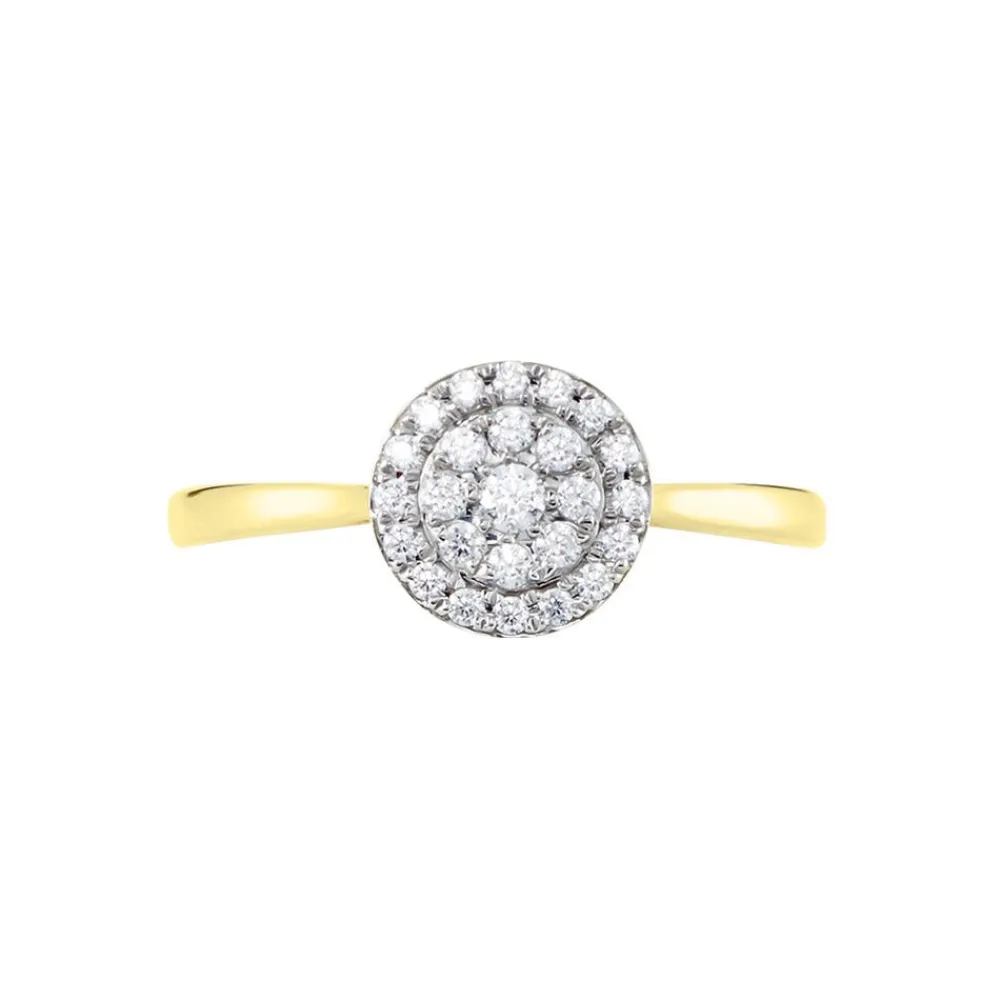 Marc Orian Bagues De Promesse|Bijoux Zirconium > Bague Or Jaune Cristen Oxyde De Zirconium