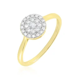 Marc Orian Bagues De Promesse|Bijoux Zirconium > Bague Or Jaune Cristen Oxyde De Zirconium