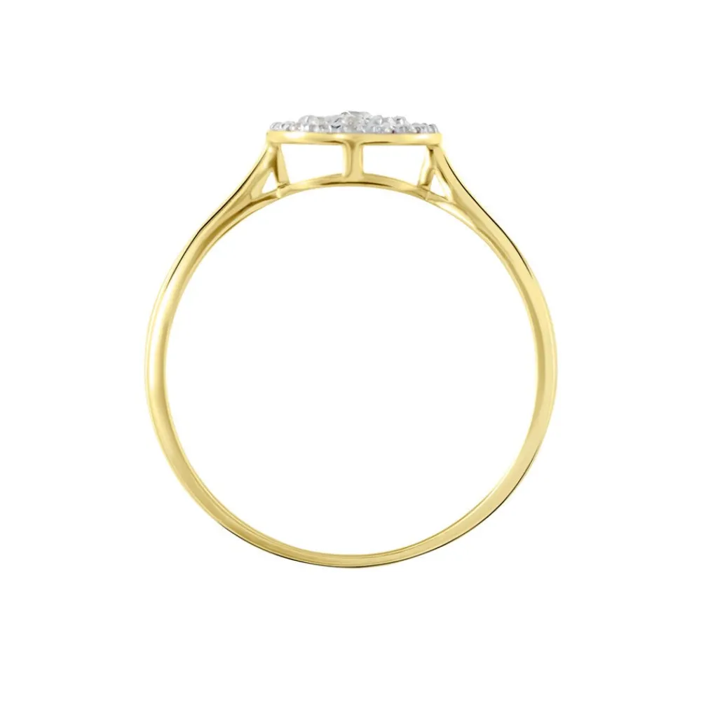 Marc Orian Bagues De Promesse|Bijoux Zirconium > Bague Or Jaune Cristen Oxyde De Zirconium