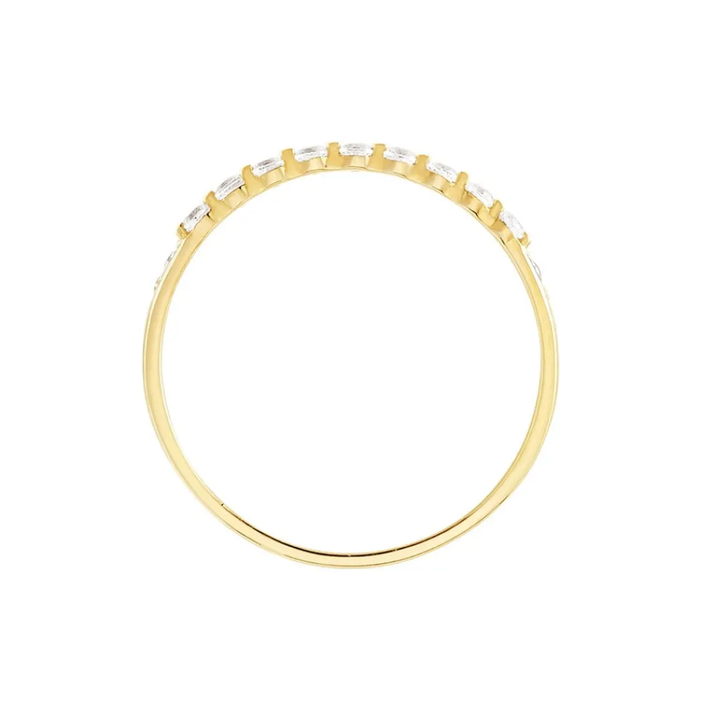 Marc Orian Bijoux Zirconium|Bagues > Bague Or Jaune Eclat D'etoile Oxyde De Zirconium