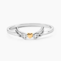 Marc Orian Bijoux Zirconium|Bagues > Bague Or Jaune et Argent Blanc Oxyde De Zirconium