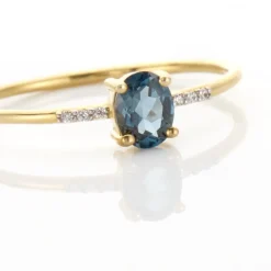 Marc Orian Anniversaire De Mariage|Bagues > Bague Or Jaune Jehane Topaze Oxydes De Zirconium or jaune topaze bleu london