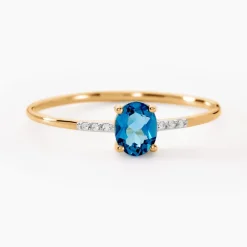 Marc Orian Anniversaire De Mariage|Bagues > Bague Or Jaune Jehane Topaze Oxydes De Zirconium or jaune topaze bleu london