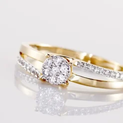 Marc Orian Parures De Mariage|Anniversaire De Mariage > Bague Or Jaune Josane Diamants