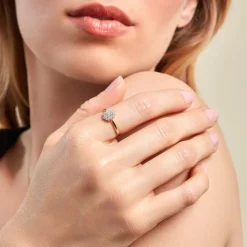 Marc Orian Bagues De Promesse|Bagues > Bague Or Jaune Kailyn Oxyde De Zirconium