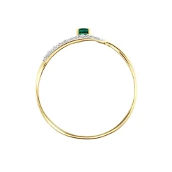 Bague Or Jaune Karmele Emeraude