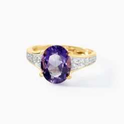 Marc Orian Anniversaire De Mariage|Bagues > Bague Or Jaune Marie-camille Améthyste Oxydes De Zirconium