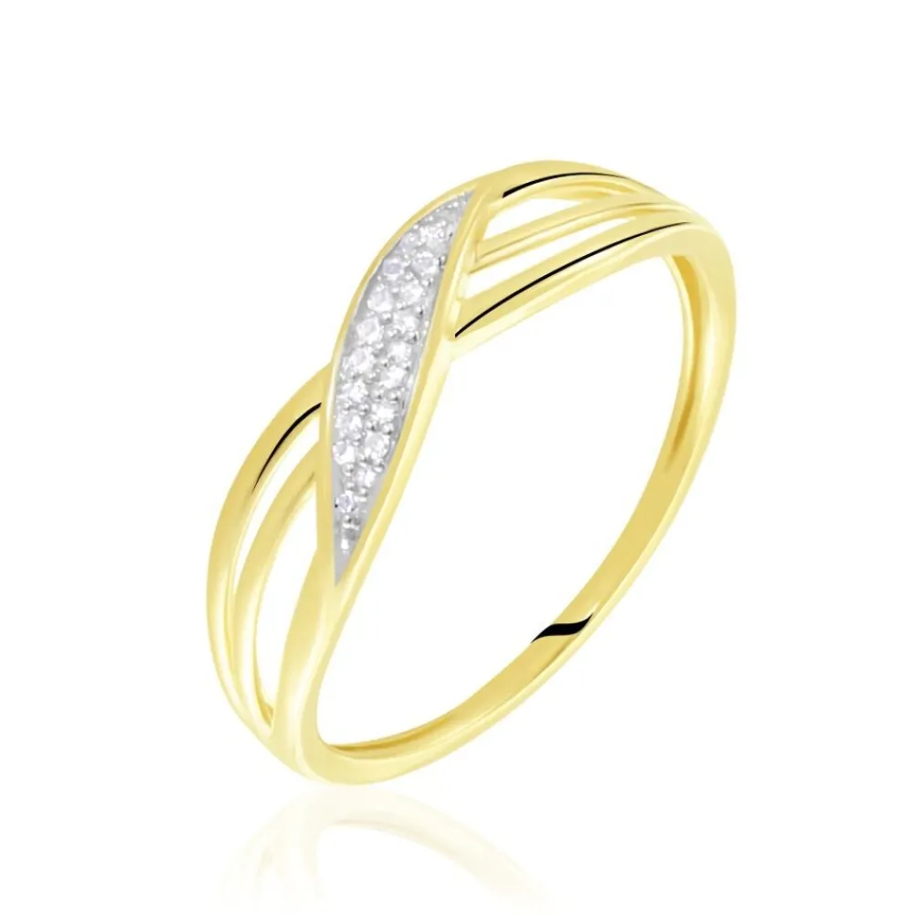 Marc Orian Bijoux Or|Bagues > Bague Or Jaune Passane Diamants