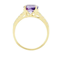Marc Orian Anniversaire De Mariage|Bagues > Bague Or Jaune Terese Améthyste or jaune améthyste violet