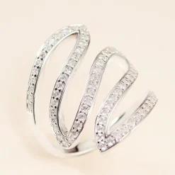 Bague Orsina Argent Argenté Oxyde De Zirconium