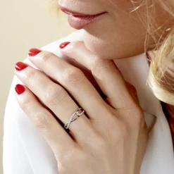 Marc Orian Bagues|Bagues Diamant > Bague Osanna Or Blanc Diamants
