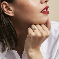 Marc Orian Bagues De Promesse|Bagues Fantaisie > Bague Pascalyne Argent Blanc Oxyde De Zirconium