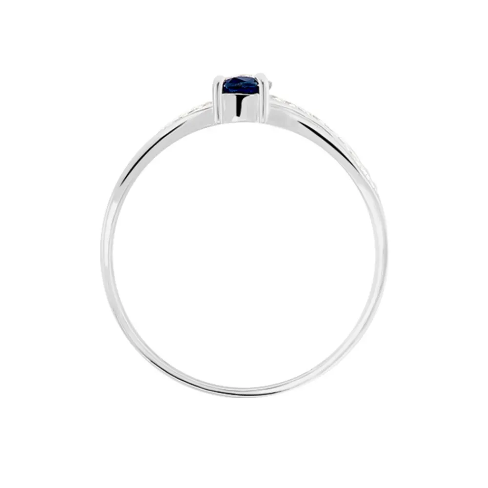 Marc Orian Anniversaire De Mariage|Bagues Saphir > Bague Pasqualina Or Blanc Saphir Et Diamant