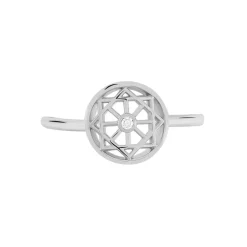 Marc Orian Bagues De Promesse|Bijoux Zirconium > Bague Peinda De Zirconium argent blanc oxyde