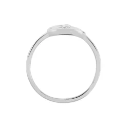 Marc Orian Bagues De Promesse|Bijoux Zirconium > Bague Peinda De Zirconium argent blanc oxyde