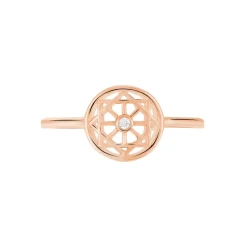 Marc Orian Bagues De Promesse|Bagues Fantaisie > Bague Peinda De Zirconium argent rose oxyde