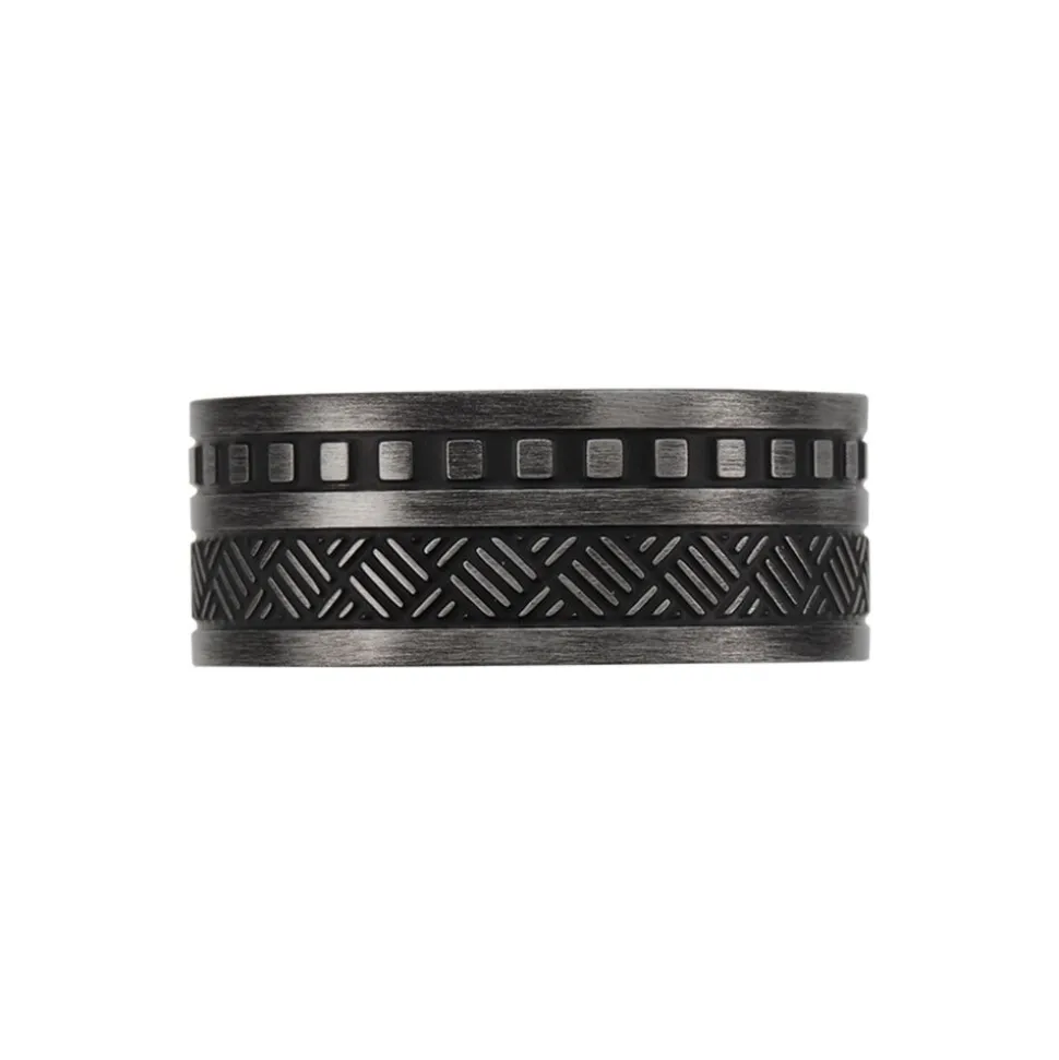 Bague Phebus Him Acier Noir