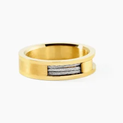 Bague Phebus Him Classique Acier Jaune