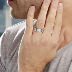PHEBUS HIM Idées Cadeaux Homme|Bagues > Bague Classique Acier Blanc