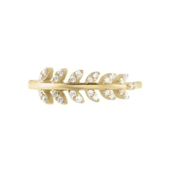 Bague Plaqué Or Jaune Luz Oxyde De Zirconium
