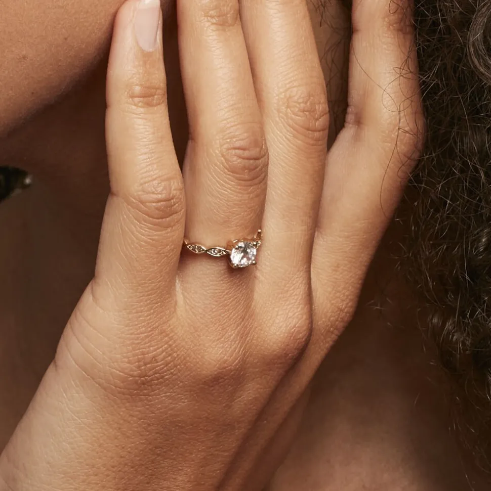 Bague Plaqué Or Kurt Oxydes De Zirconium