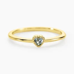 Bague Poem Argent Jaune Topaze