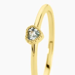 Bague Poem Argent Jaune Topaze